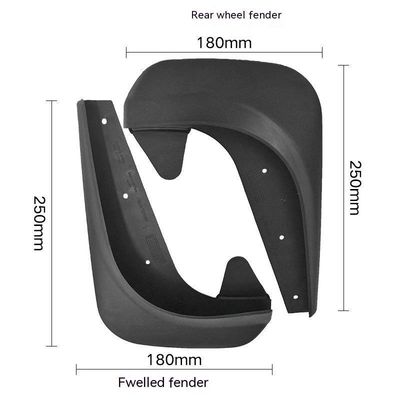 Pièces de rechange Boucles de boue en caoutchouc pour remorque 4pcs Boucles de boue pour voiture Garde contre les éclaboussures